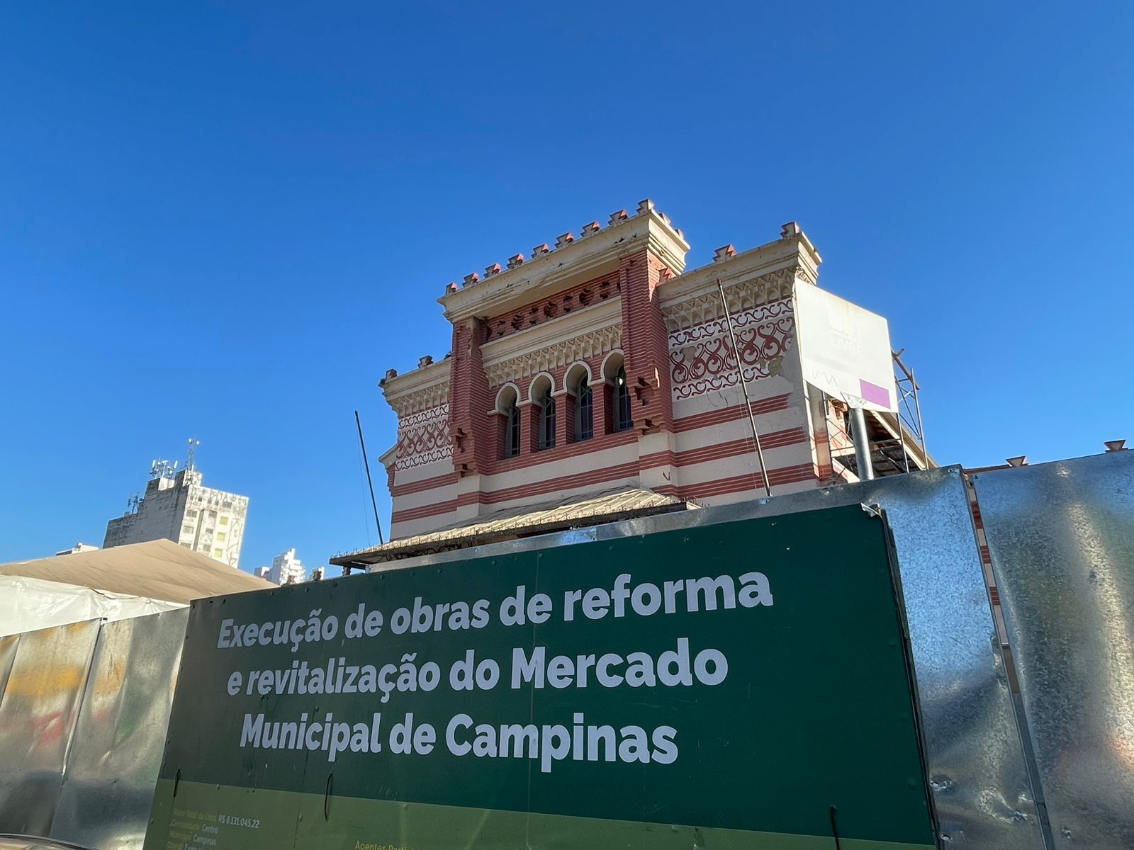 Obras do Mercadão Municipal de Campinas estão atrasadas; prefeitura diz que prazo é cumprido