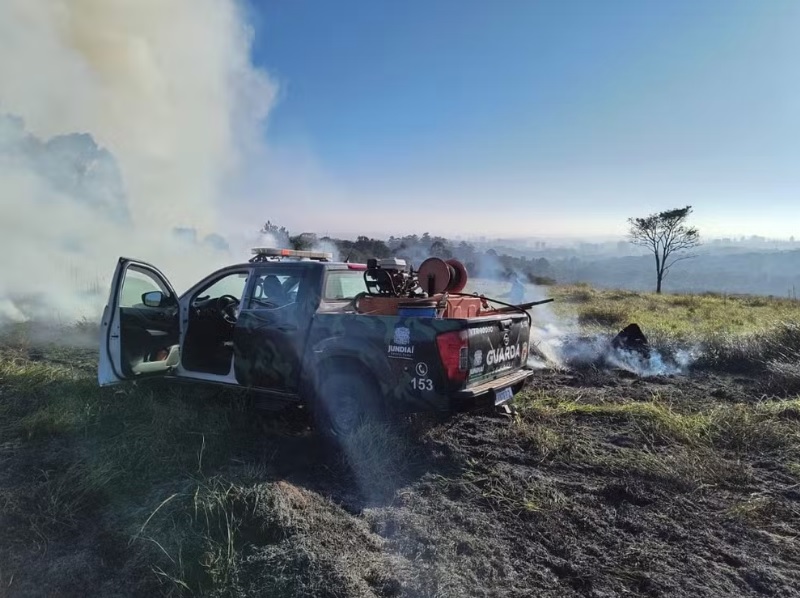 Incêndio atinge área de pesquisa e preservação em Jundiaí; causas são desconhecidas