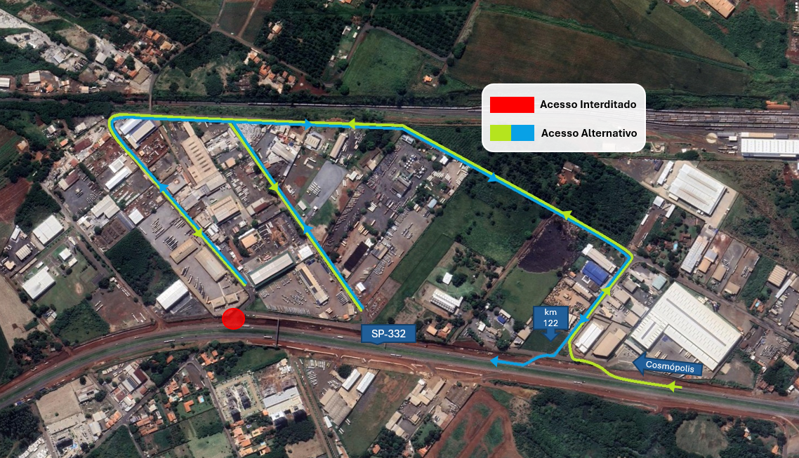 Obras na Zeferino Vaz, em Paulínia, alteram acesso ao bairro Santa Terezinha a partir de segunda-feira (26)
