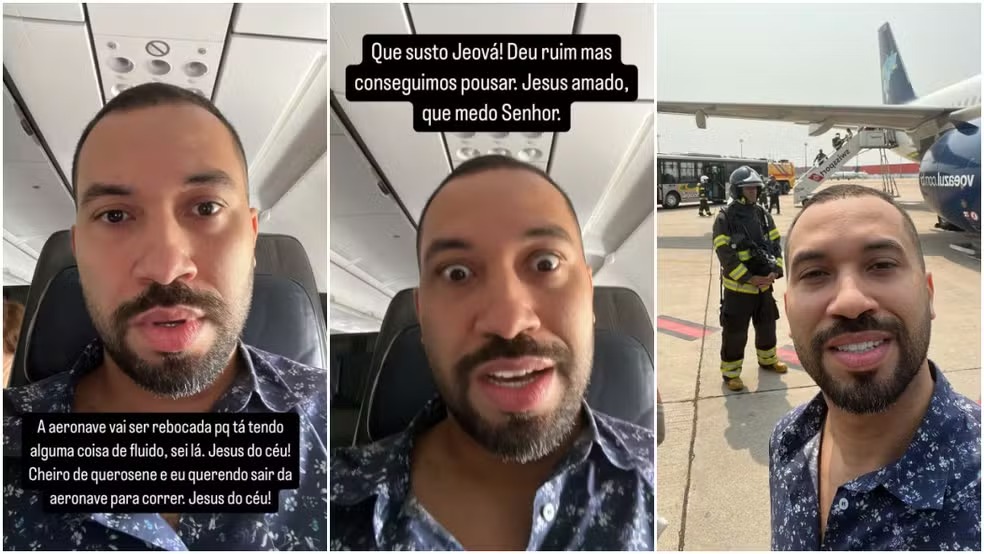 Avião com ex-BBB a bordo faz pouso de emergência em Viracopos