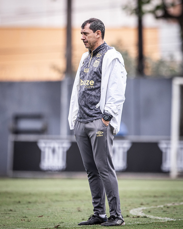 Mesmo questionado, técnico Fábio Carille pode ter contrato renovado em caso de acesso do Santos