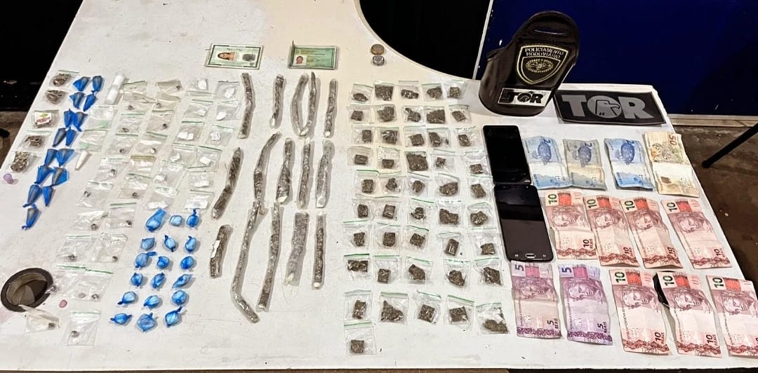 Casal é preso por tráfico de drogas na Vila Palmeiras, em Campinas