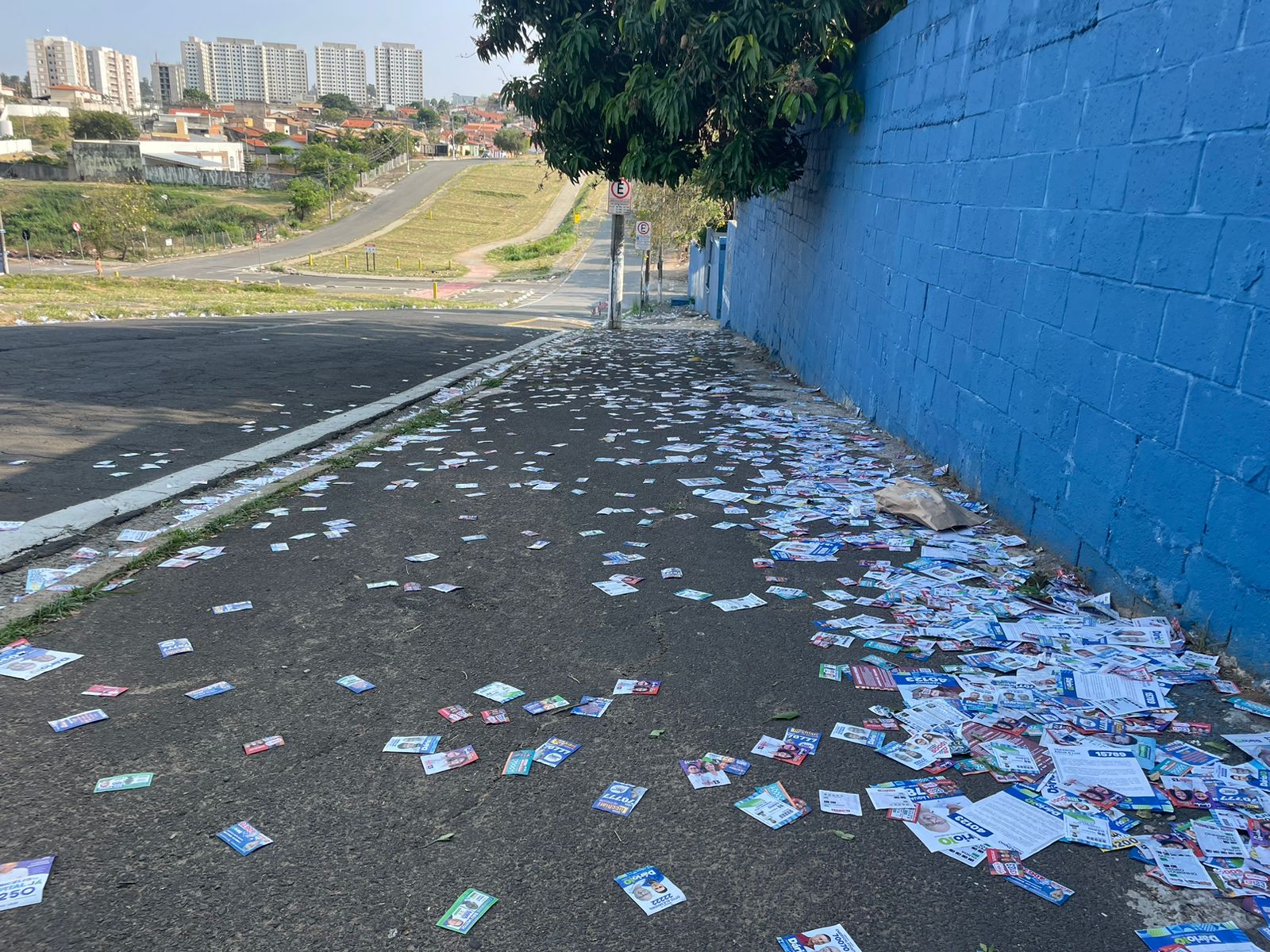 Prefeitura recolhe 8 toneladas de ‘santinhos’ das ruas de Campinas