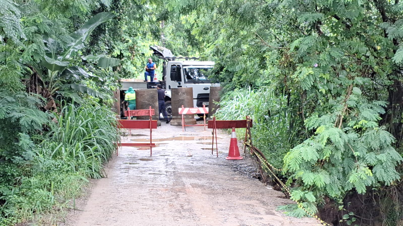 Ponte da Estrada do Mirim é interditada