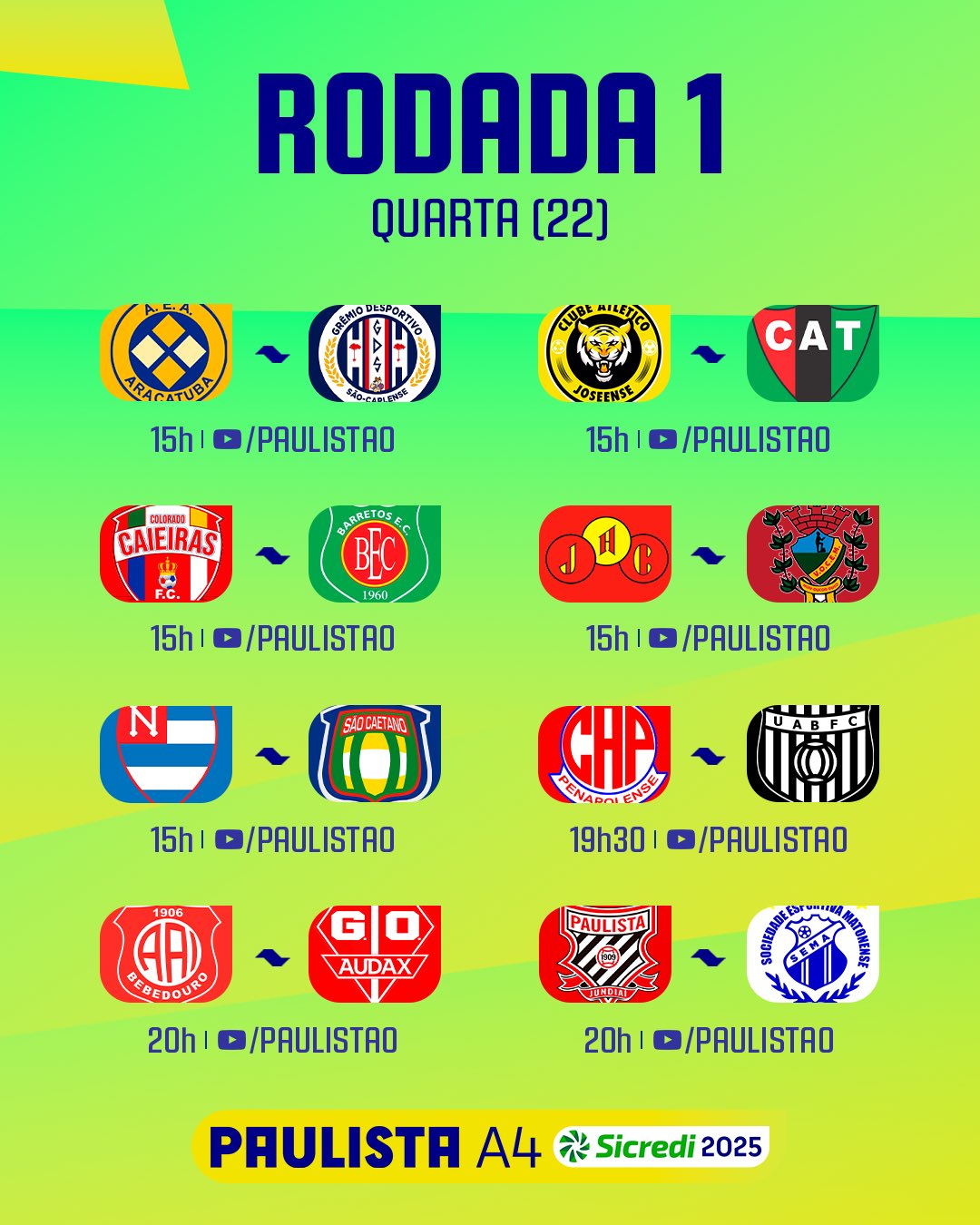 Série A-4 – União Barbarense é a esperança da região no Paulista da Série A4