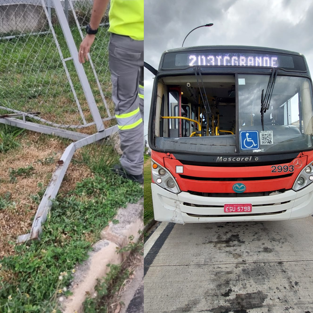 Chuva deste domingo derruba árvores e joga portão contra ônibus no Campo Grande, em Campinas