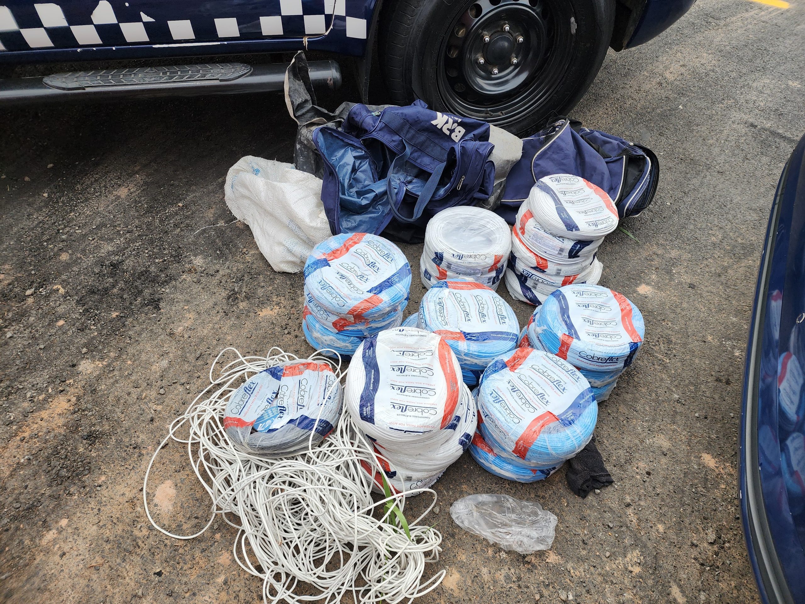 GCM de Limeira recupera fios de cobre avaliados em R$ 10 mil e localiza três suspeitos