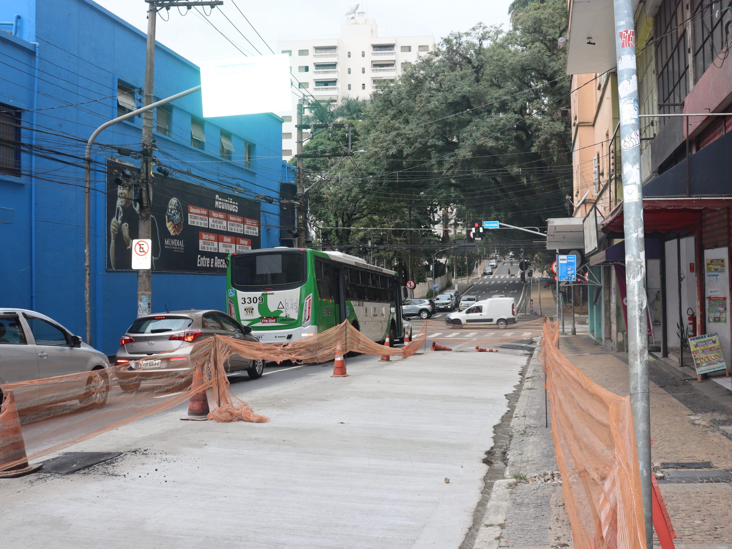 Rua General Osório vai ter mais um ponto de ônibus com concreto