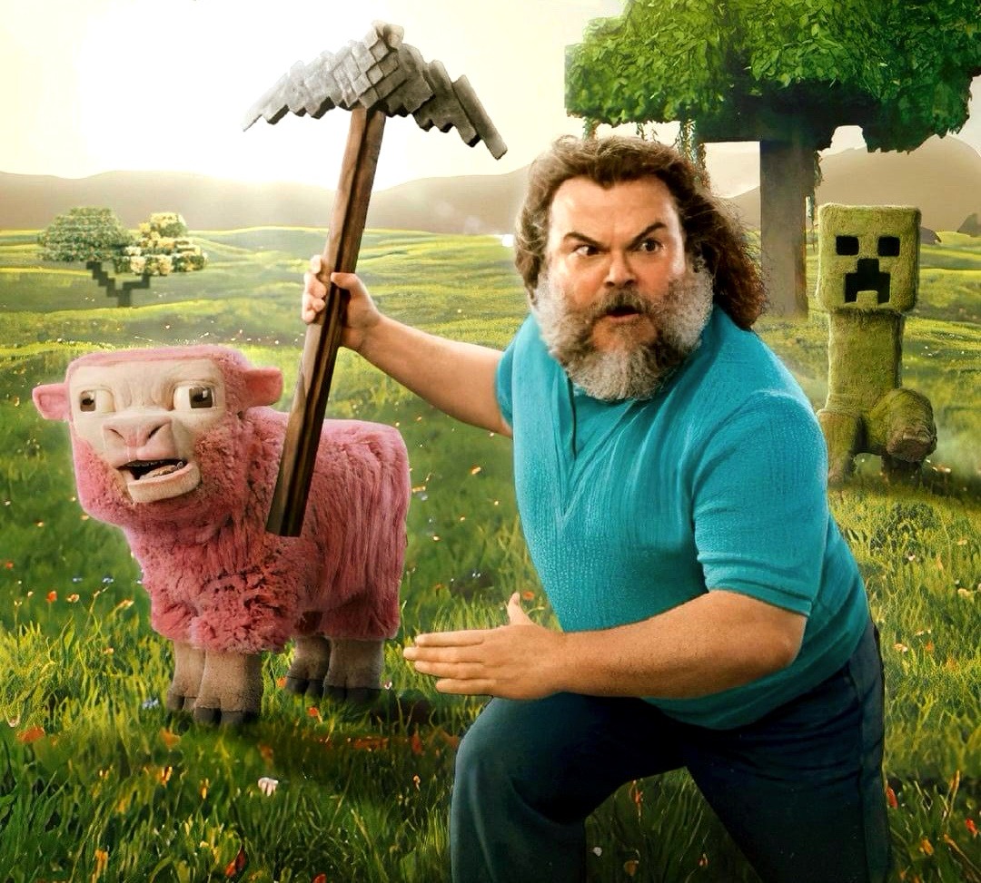 Jack Black e Jason Momoa transformam o game Minecraft em filme