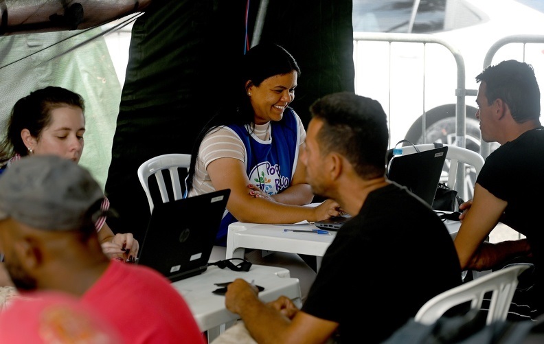 Mutirão de acolhimento para pessoas em situação de rua, em Campinas.