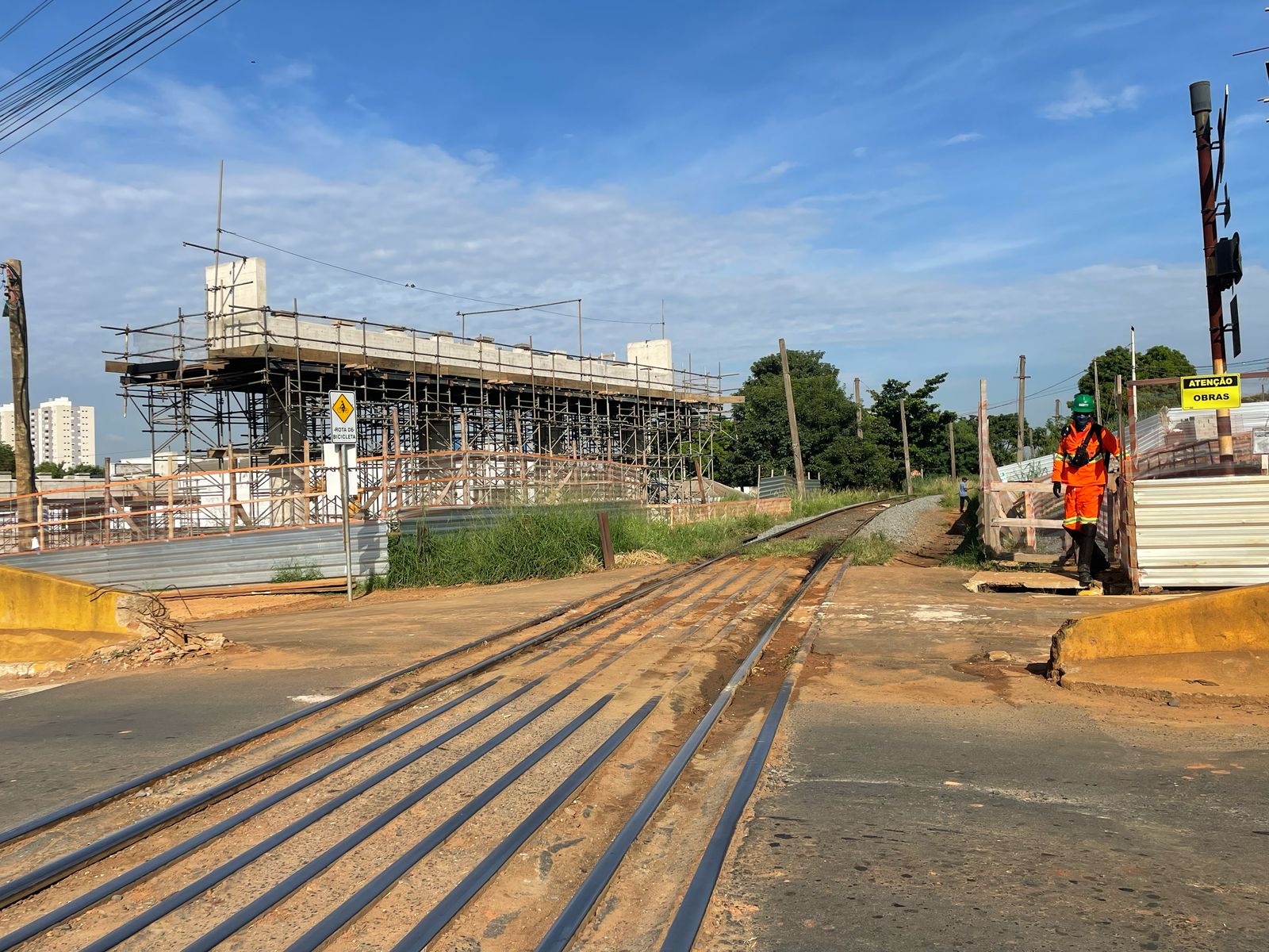 Obra de viaduto sobre linha férrea em Hortolândia será entregue no 2ª semestre, diz Rumo