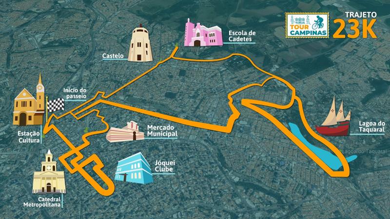 Campinas terá passeio ciclístico pelos principais pontos da cidade