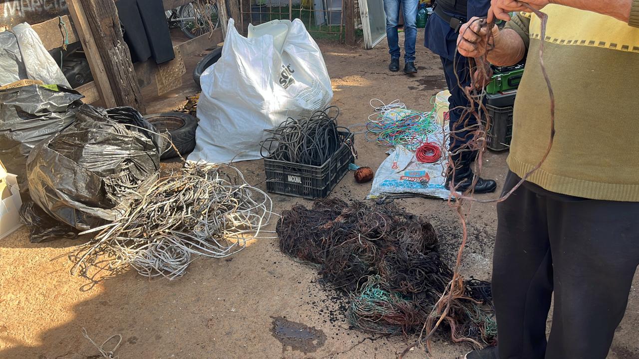 GM detém quatro homens em Campinas com mais de 160 kg de fios furtados