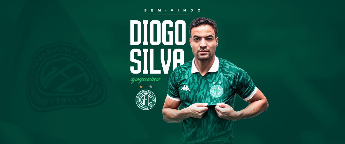 Guarani anuncia contratação do zagueiro Diogo Silva para sequência da Série C