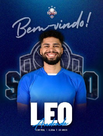Léo Andrade deixa o Vôlei Renata e acerta com o Suzano para temporada 25/26