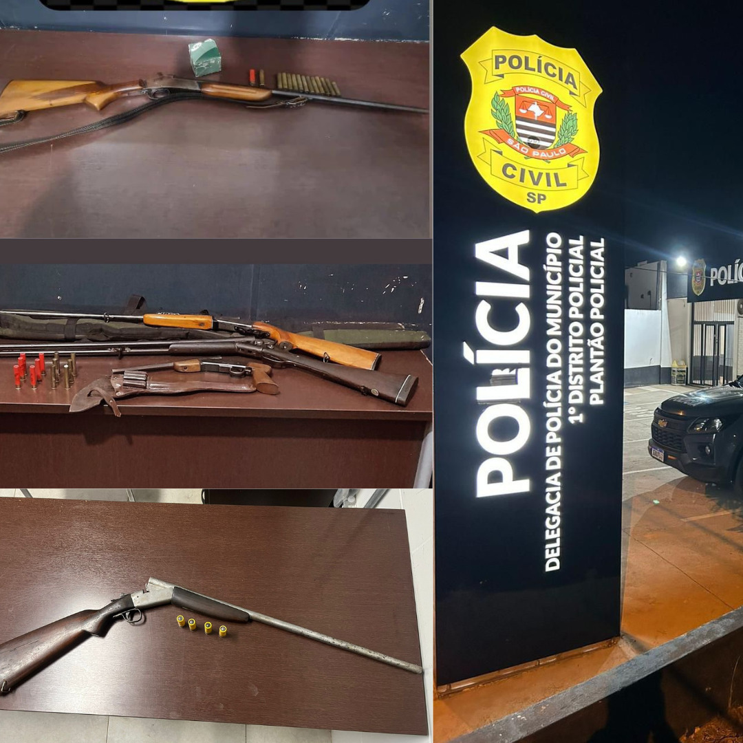 Quatro são presos por porte de armas em ações diferentes do Baep