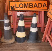 trânsito, cavalete, cone, reserva, vagas