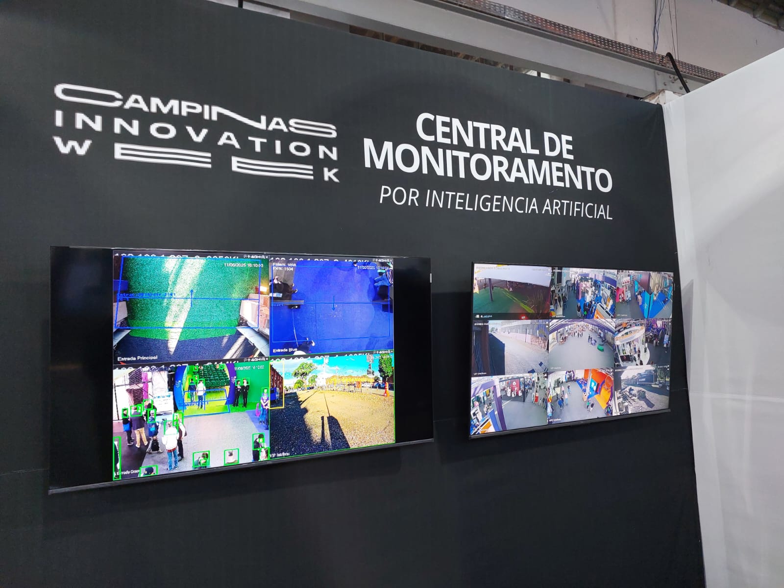 Feira de inovação usa inteligência artificial para contar público em tempo real