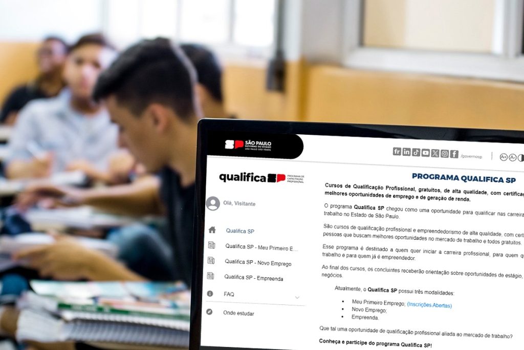 Inscrições para cursos do programa Qualifica SP vão até dia 14 na região