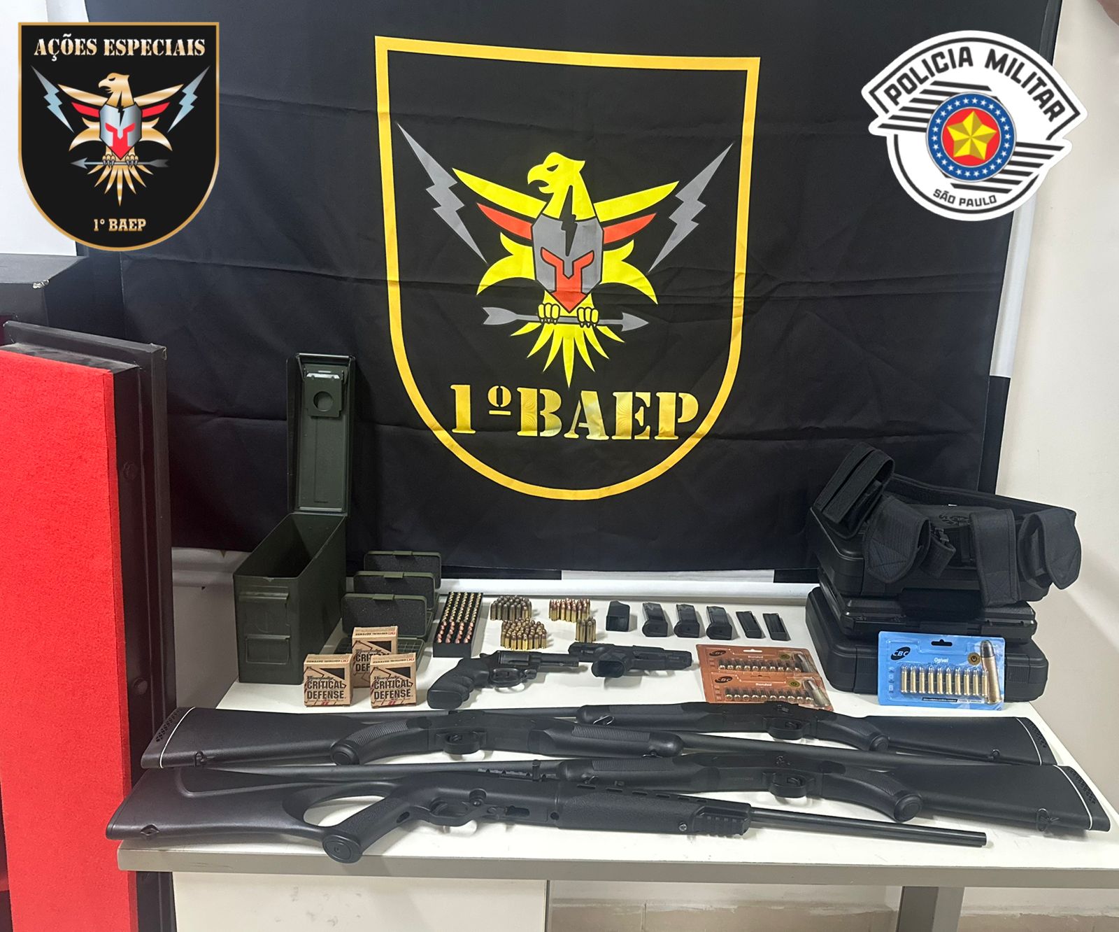 BAEP apreende arsenal em Valinhos; Polícia apura ligação com tentativa de homicídio em Campinas 