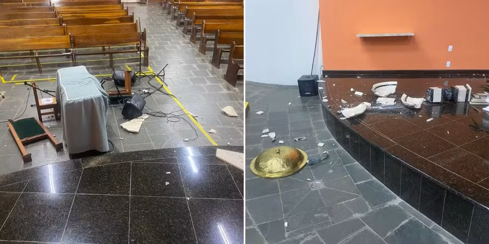Médico é preso após invadir igreja e destruir altar em Campinas