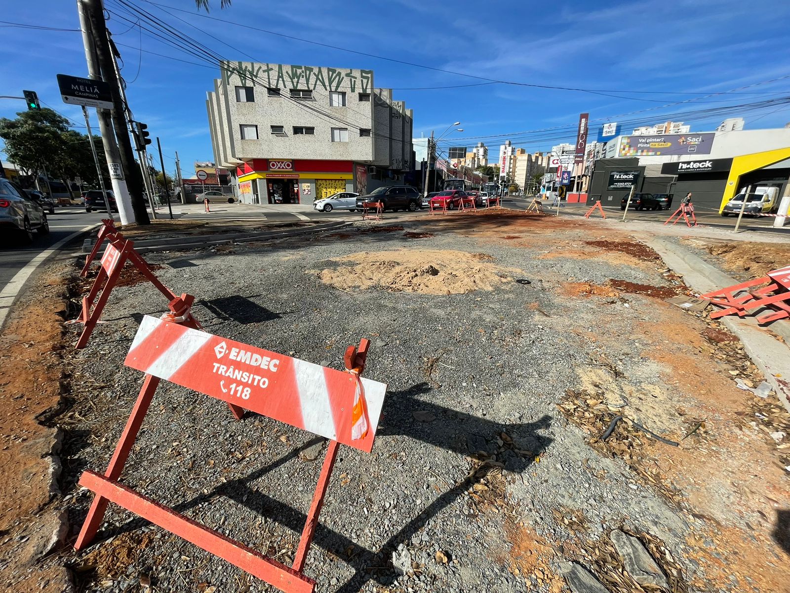 O que a Emdec está fazendo no Balão do Bela Vista? Entenda mudança na região do Taquaral