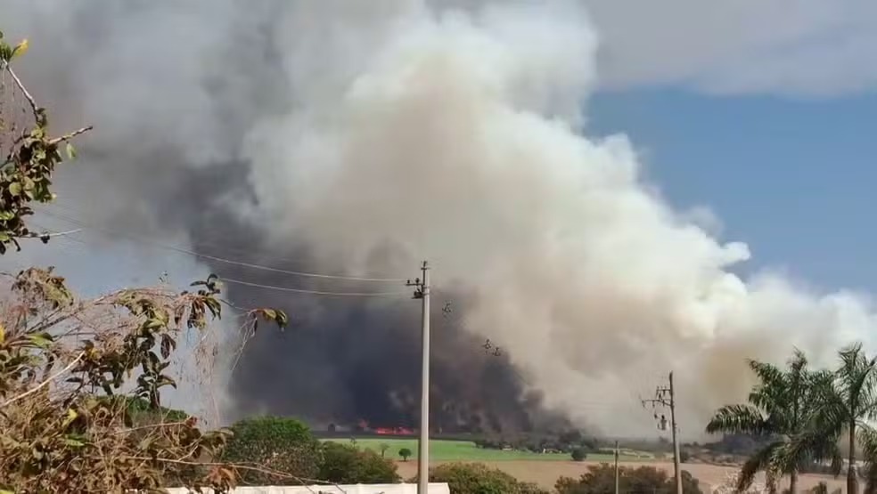 Incêndio atinge área de vegetação em Artur Nogueira 