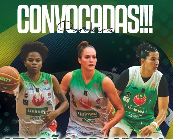 Três jogadoras do Unimed Campinas Basquete são convocadas para Seleção Brasileira