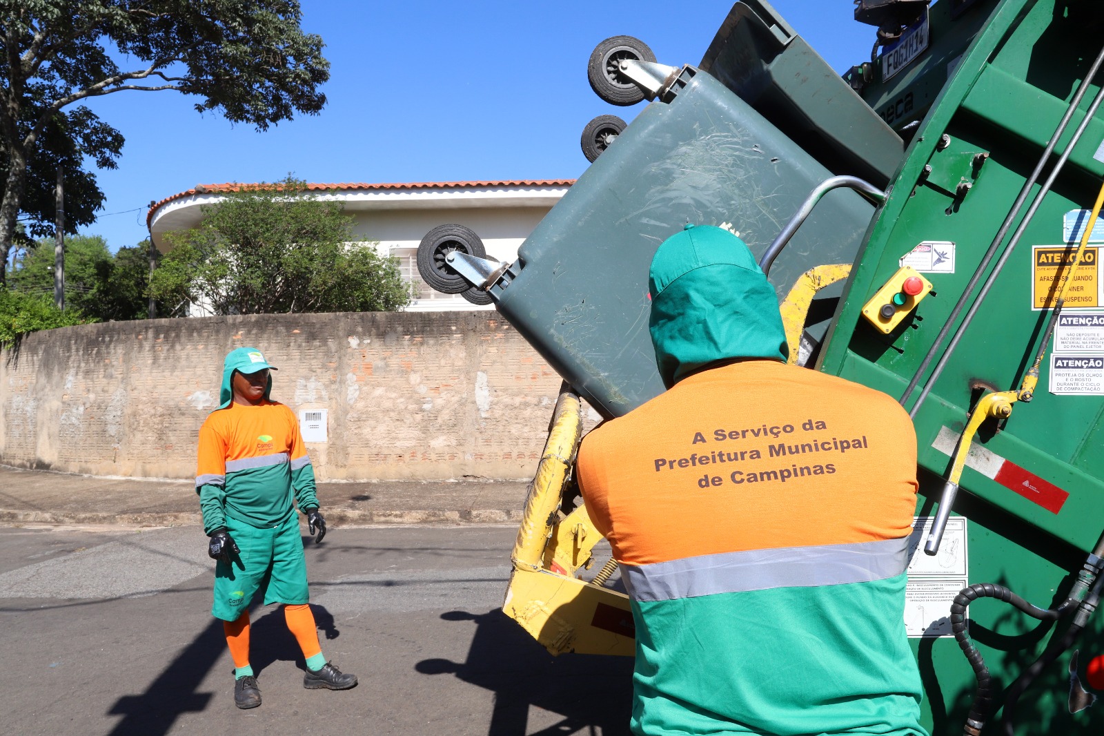 Por causa do calor, coleta de lixo em Campinas começa às 6h