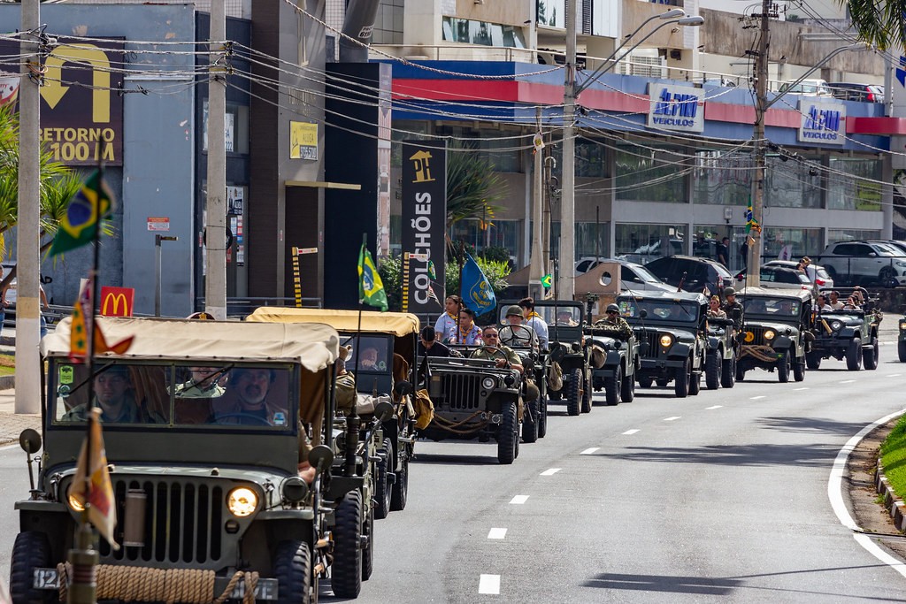 Comboio militar e ações de saúde marcam evento Coluna da Vitória em Campinas