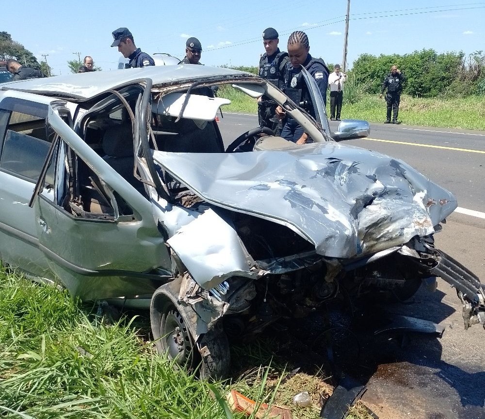 Perseguição acaba em acidente em rodovia de Santa Bárbara d’Oeste; um bandido ficou ferido