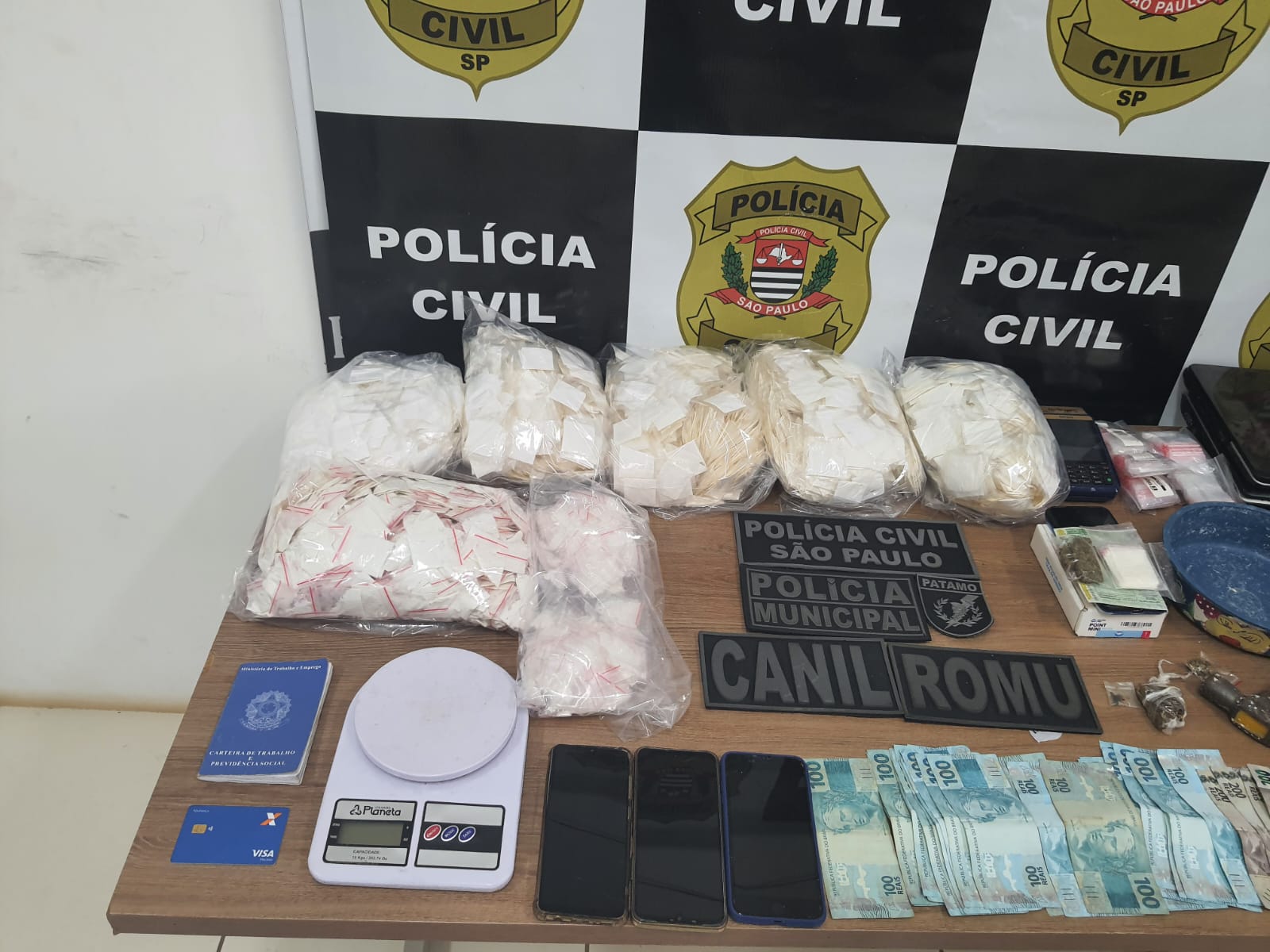 Polícia Civil prende três homens e apreende drogas em operação contra o tráfico na região de Americana