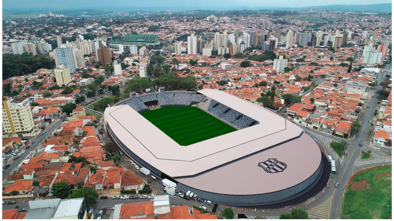 Ponte Preta apresenta projeto de reconstrução do estádio Moisés Lucarelli; veja fotos