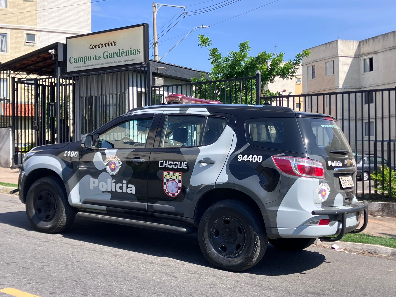 Homem armado dispara dentro de apartamento e mobiliza o GATE em condomínio de Campinas 