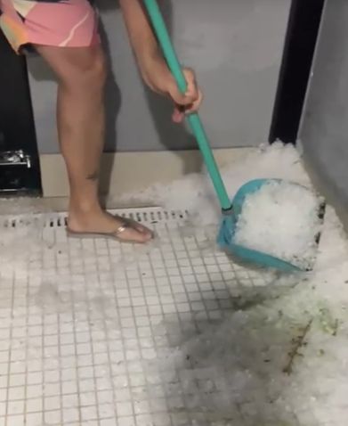 Temporal com granizo causa estragos em Sumaré; escolas são afetadas