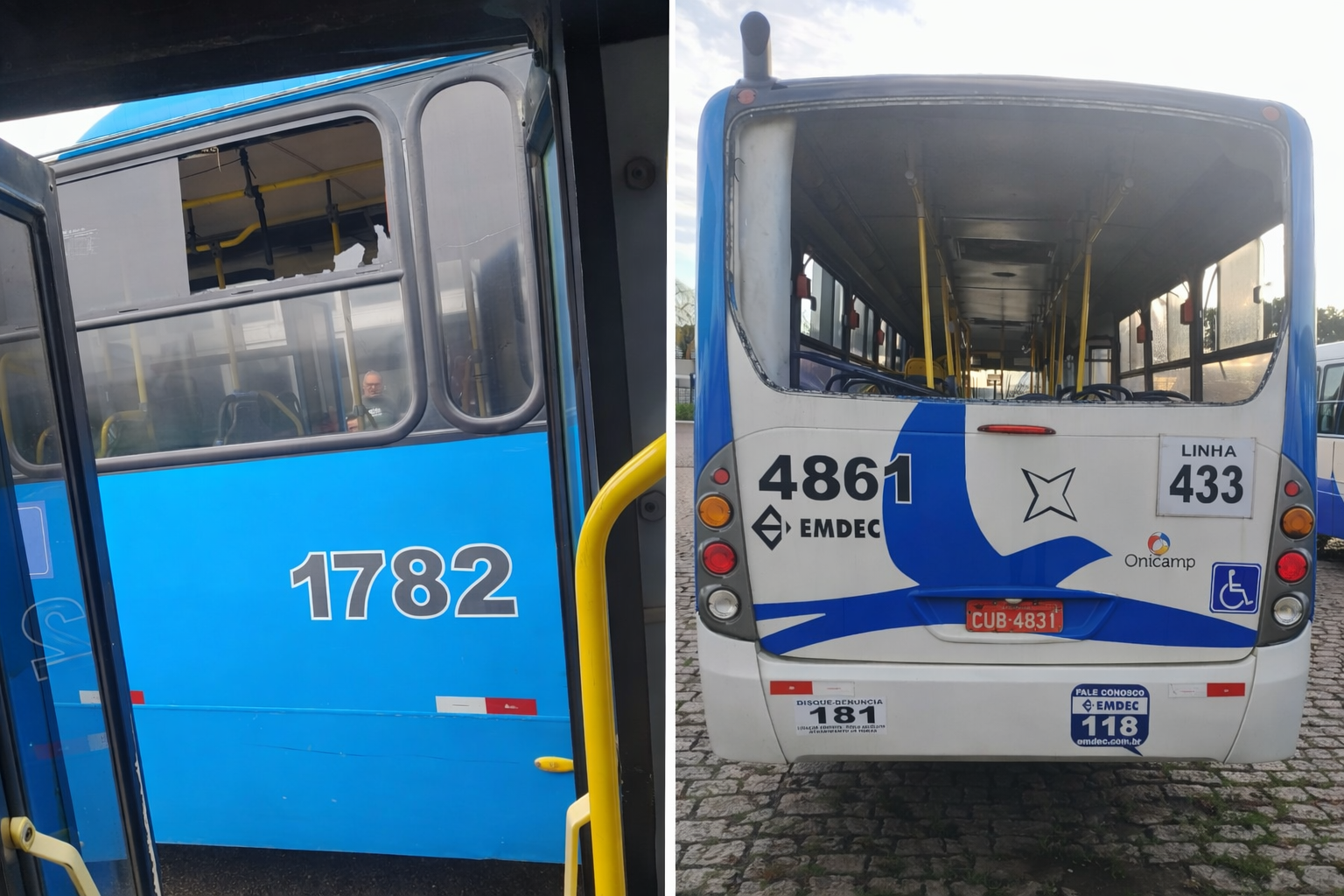 Vandalismo em veículos do transporte público acende alerta na Avenida João Jorge