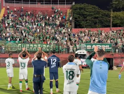 Matheus Costa agradece torcida do Bugre nos dois jogos seguidos como visitante: “Nos sentimos em casa pelo apoio da torcida”
