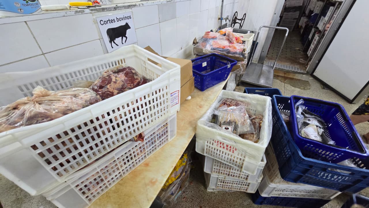Polícia apreende quase 900 quilos de carne estragada em açougue de Monte Mor 