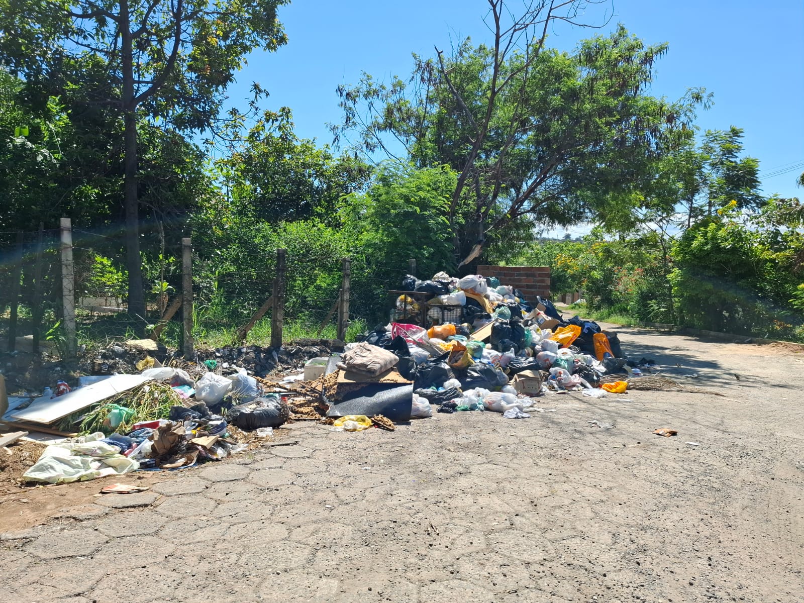Coleta de lixo também é um problema no Jardim Santa Clara do Lago