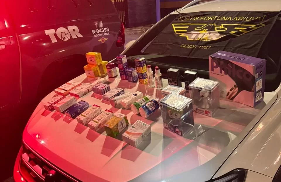 Dupla de colombianos é presa com produtos furtados de farmácias avaliados em R$ 5,5 mil