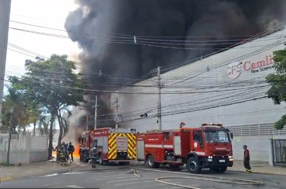 Incêndio atinge empresa no Distrito Industrial em Indaiatuba