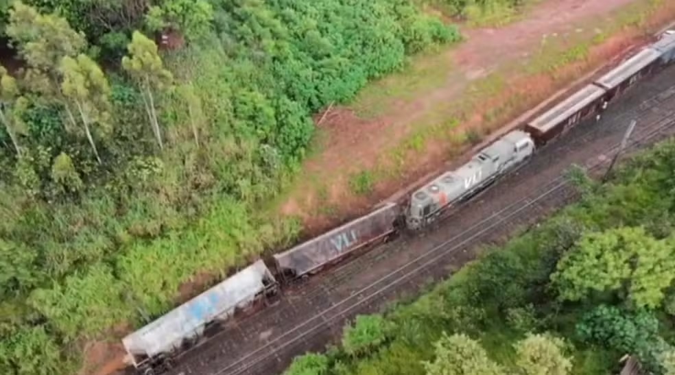 Vagões de trem de carga descarrilam em Campinas
