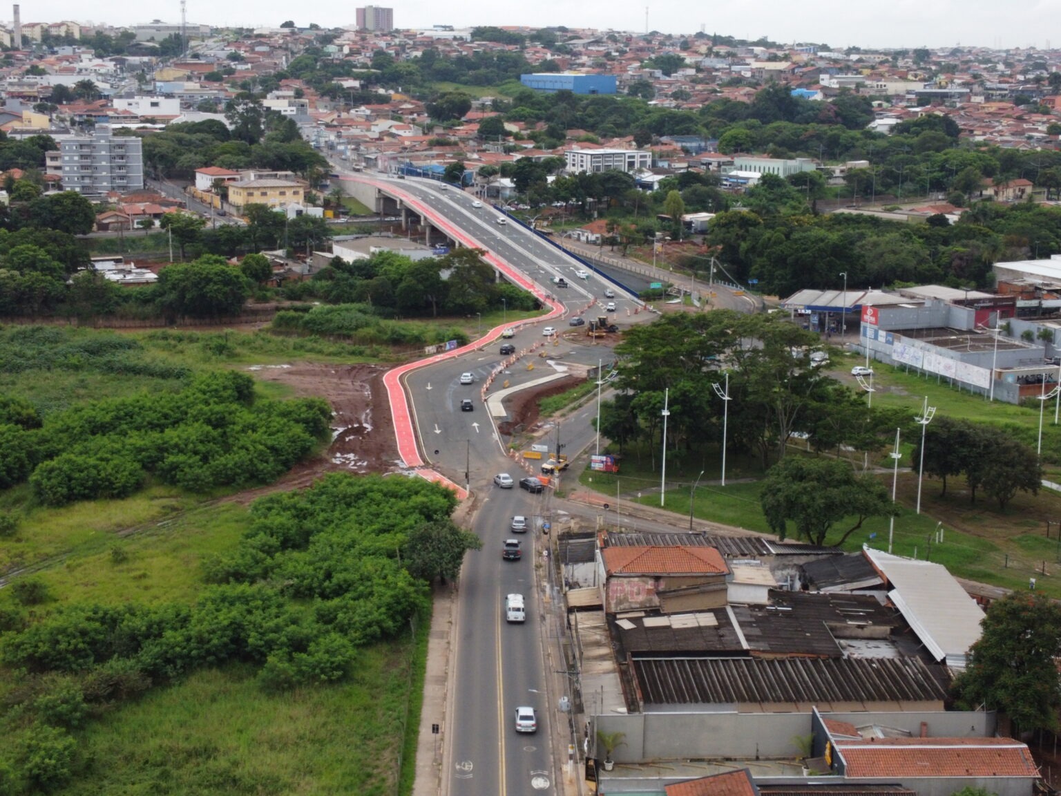 Motoristas já podem acessar parcialmente viaduto da Vila Real em Hortolândia 