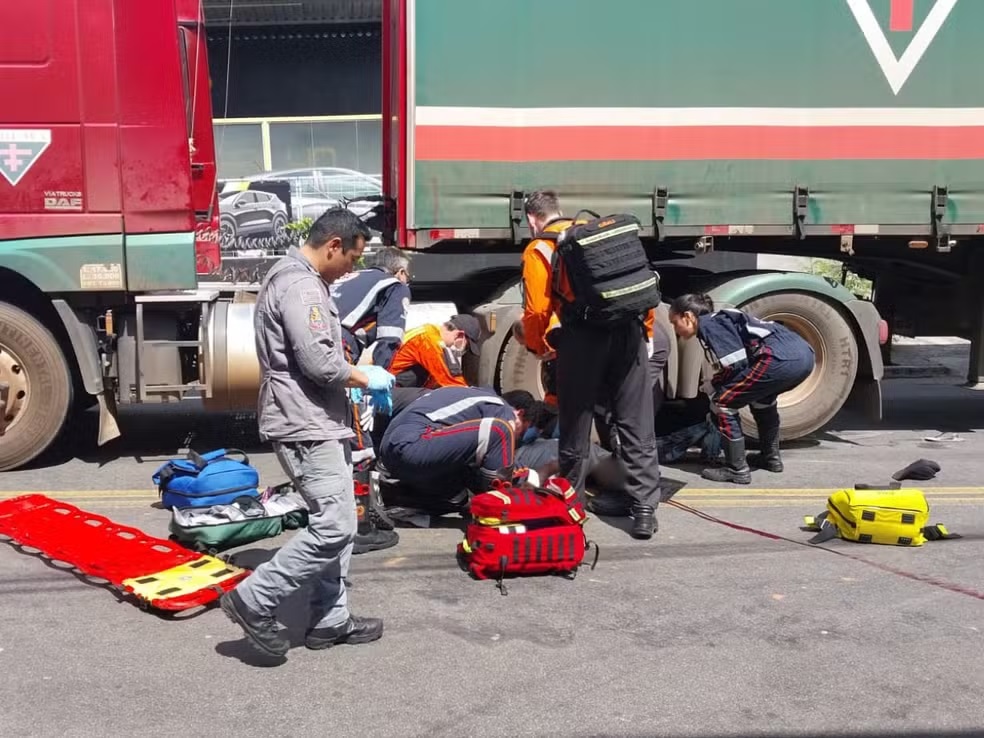Homem é atropelado por caminhão no Jardim São José em Campinas