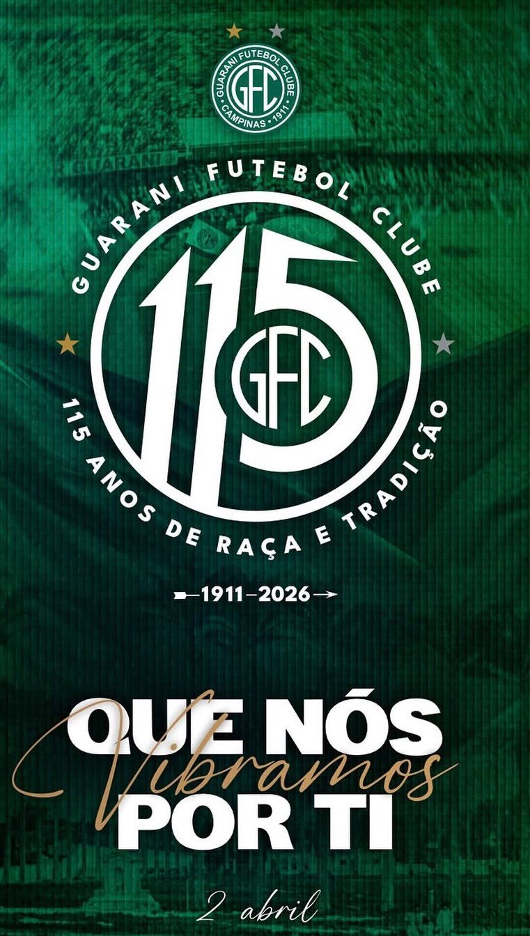 Guarani comemora 115 anos com boas expectativas sobre o futuro